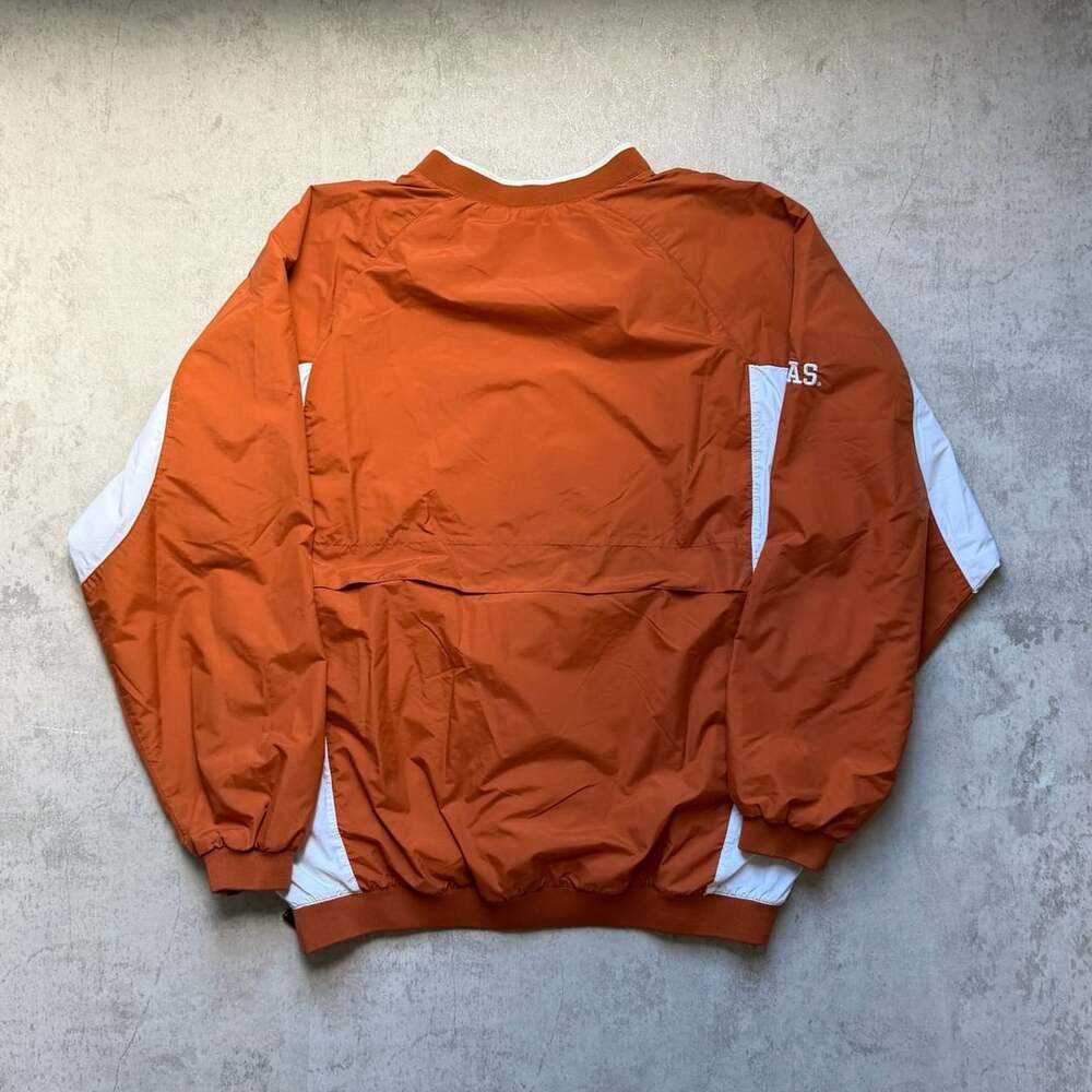 Nike Texas Longhorns Windbreaker Jacket Size XL Orange White Pullover - Picture 9 of 9